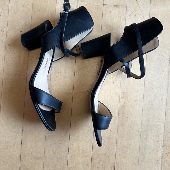 Paul Andrew Black Leather Lexington 105 strap sandal, 7.5  CB2504 - Picture 5 of 6